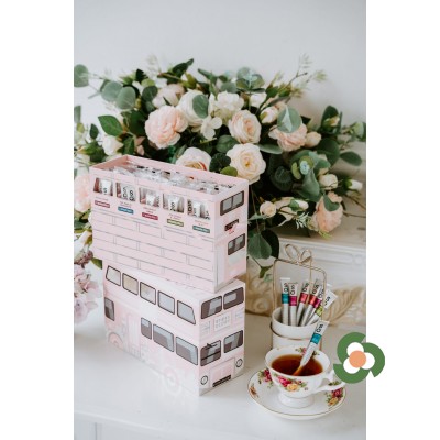 Sticksology 茶迷倫敦奢華限量禮盒-倫敦巴士 (粉紅）